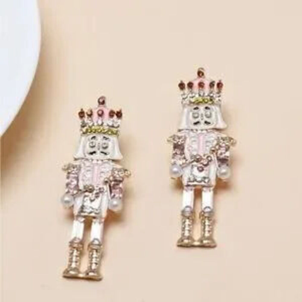 Pink?Nutcracker?Earrings